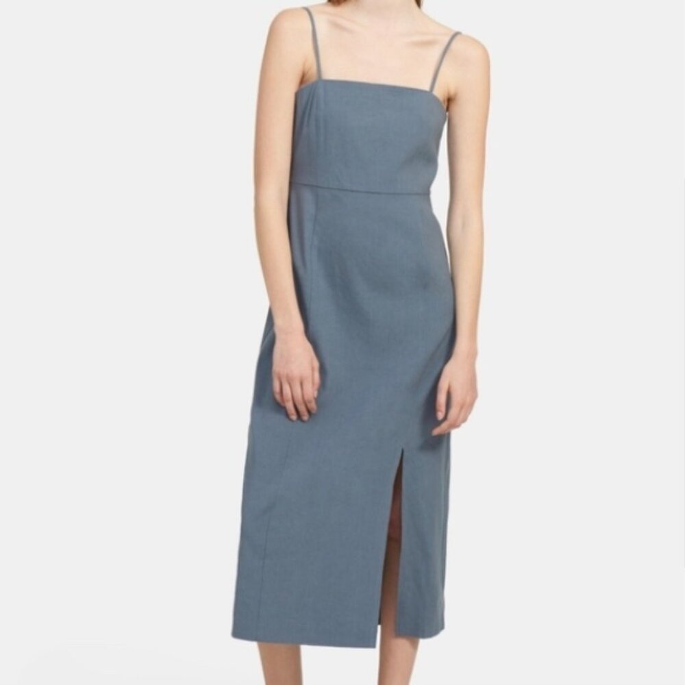 Theory Blue Midi Dress